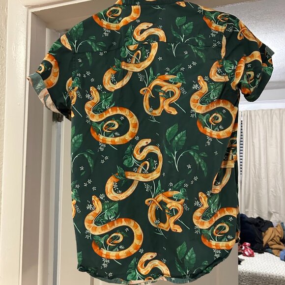 Snake Print Button up - Picture 2 of 3